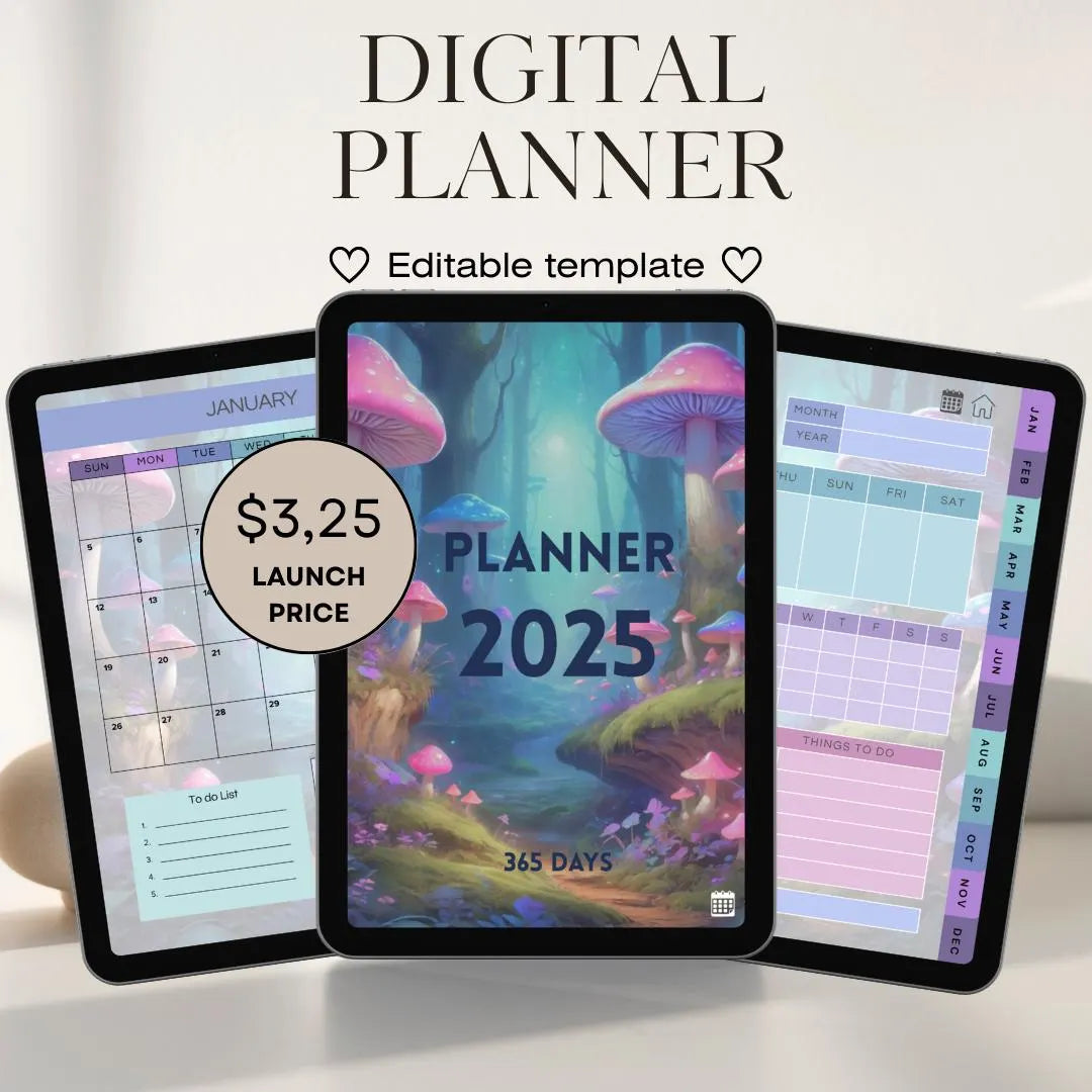Mushroom Digital Planner