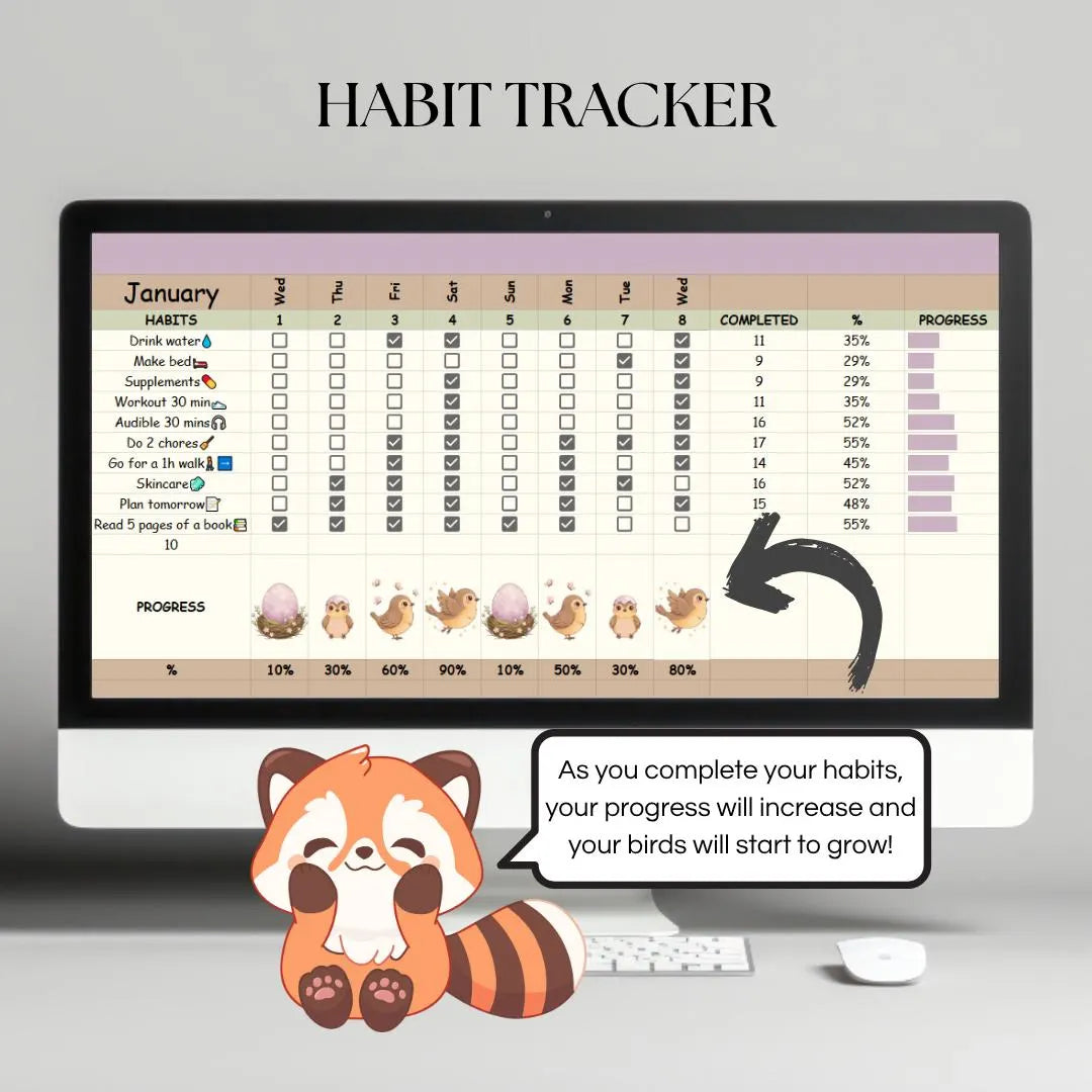 Romantic Nature Habit Tracker