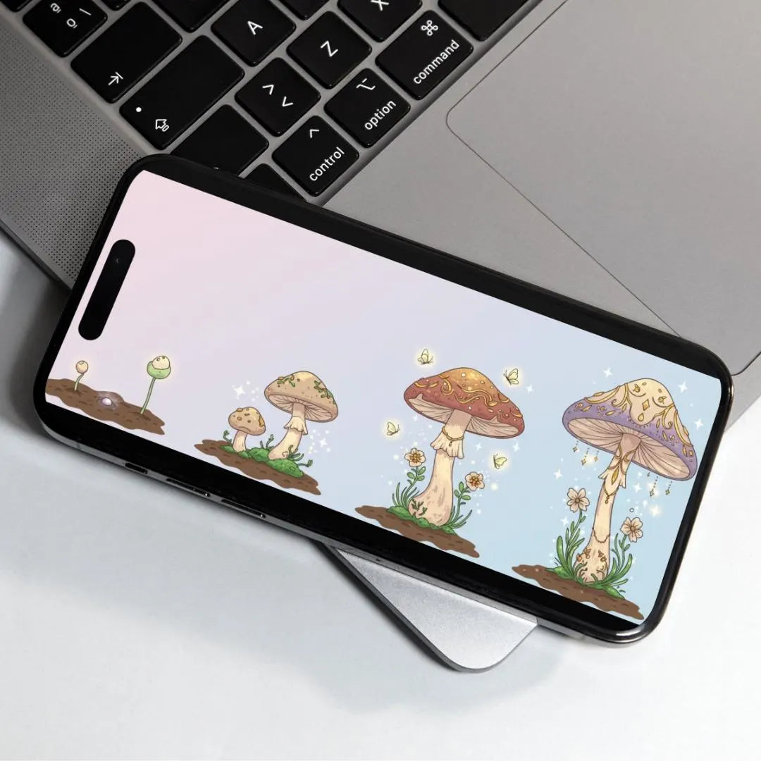 Mushroom Aesthetic Habit Tracker