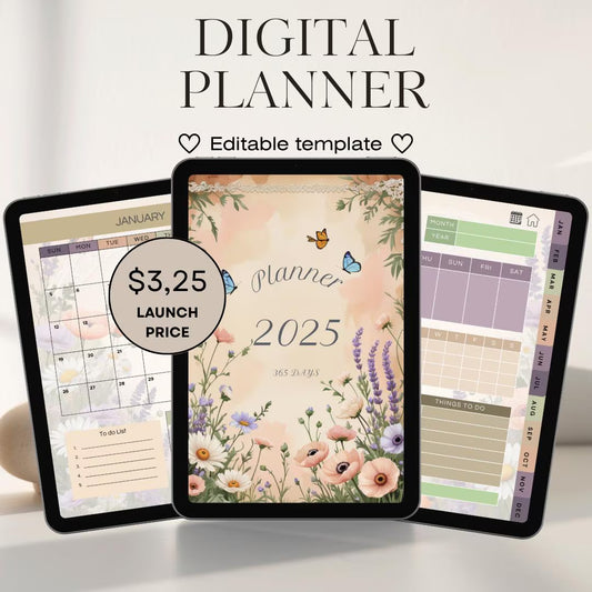 Romantic Nature Digital Planner