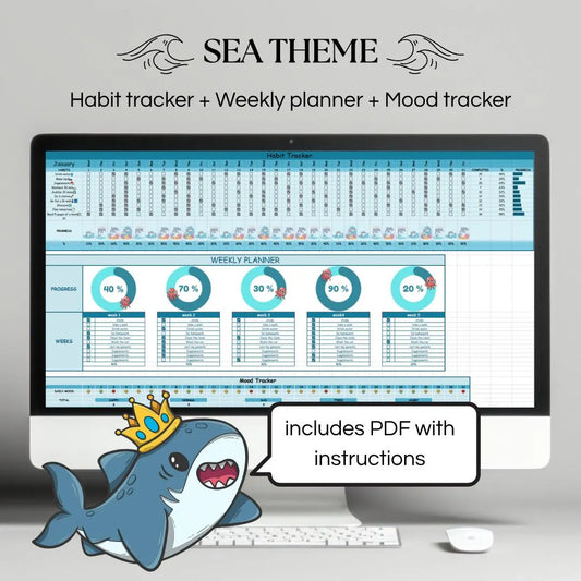 Ocean Aesthetic Habit Tracker