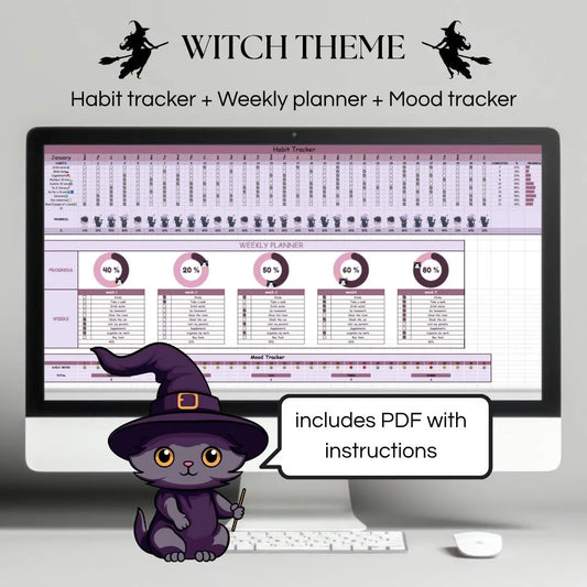 Witchy Aesthetic Habit Tracker