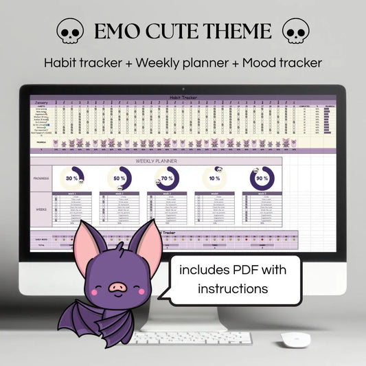 Emo Cute Habit Tracker